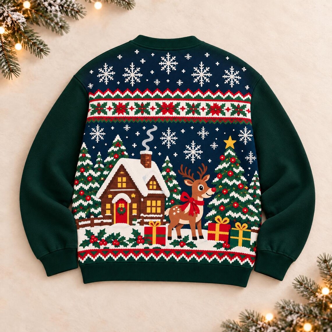 Cozy Christmas Cardigan Vintage Ugly Holiday Green Outerwear 344e8cf4-c2c6-41c2-a585-7e3bb826719e-3.jpg