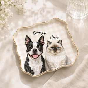 Personalized Pet Portrait Jewelry Dish, Dog Cat Photo Trinket Tray, Pet Memorial Jewelry Dish, Gift For Dog Mom, Gift For Pet Lovers 34591c59-5624-4cfd-ac88-58f2eb105863-banner-5.jpg