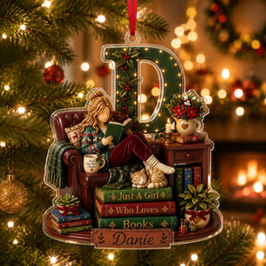 Personalized Girl Reading Book Christmas Ornament, Bookworm Keepsake, Book Lover Christmas Ornament, Girl Christmas Gift, Gift for Readers 346158ab-e672-4be3-aed4-00295f9d1331-8.jpg