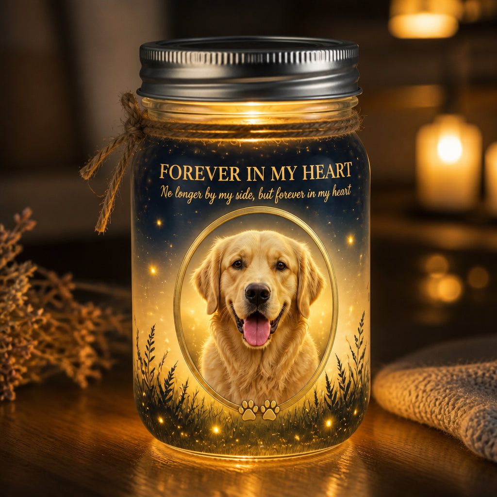 Pet Memorial Mason Jar Light – Forever In My Heart (Photo Upload) - Personalized Mason Jar Light 3465d930-b27c-4e69-9ee4-ae47564de950.jpg