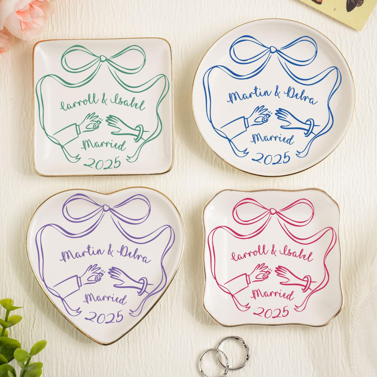 Custom Locked Engagement Ring Dish, Personalized wedding gift ring tray, Initials Date Dish, Bridal shower gifts, Gifts for Her 34746b28-777c-48a3-9a5d-87fd101699a0-6.png