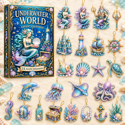 Mystic Underwater World Advent Calendar 2026 - 24-Day Festive Countdown, Acrylic Charms Blind Box - Gift For Ocean Lovers 34a209d6-f257-4f55-b36b-fb4962c14d1f-underwater-box-charms.png