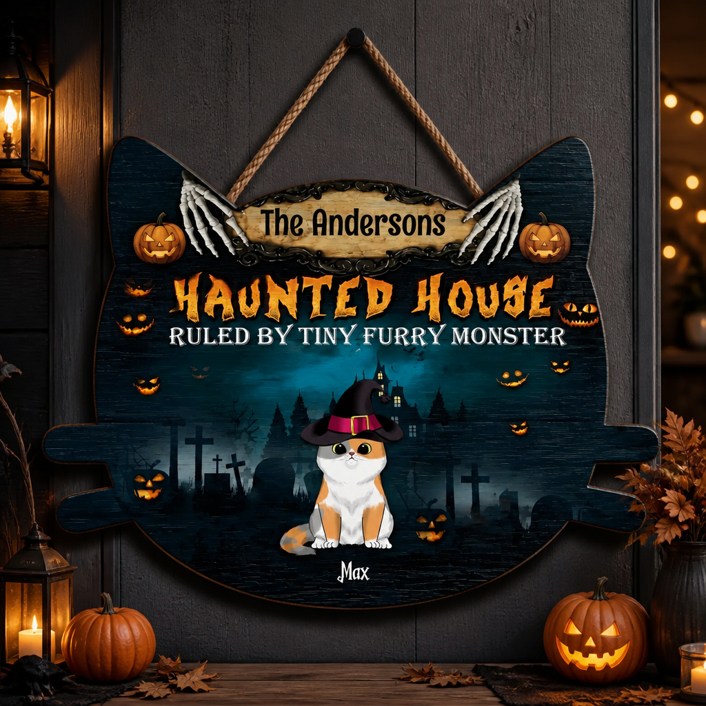 Personalized Haunted House Cat Sign – Ruled by Tiny Furry Monster - Personalized Wood Sign 34a5d44c-44be-4796-a09c-995d297be9d7.png