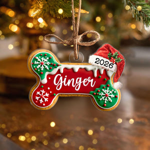 Custom Dog Bone Gingerbread Christmas Ornament, Custom Dog Ornament, Pet Ornament, Dog Lover Gift, New Dog Ornament, Christmas Decor 34a927bd-864a-4ff8-b4a7-8c397e8d4e2b-3.jpg