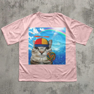 Happy Cat Dreamcore T-shirt, Funny Cats Shirt, Brainrot Meme Tee, Silly Kitten Tee, Cat Lover Gifts, Weird Tees, Gen Z Humor Tshirt 34a9f101-eede-4fcb-9ad4-62cdc10be4b5-de-6-.webp