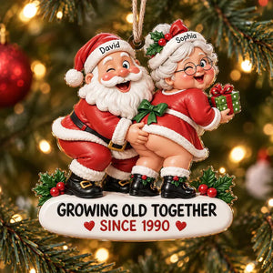 Personalized Acrylic Santa Couple Ornament, Growing Old Together Since Custom Year, Funny Mr Mrs Claus Christmas Ornament, Anniversary Gift 34b8f4eb-aac7-462d-bd11-e62d1227dd39-dfdf-3-.webp