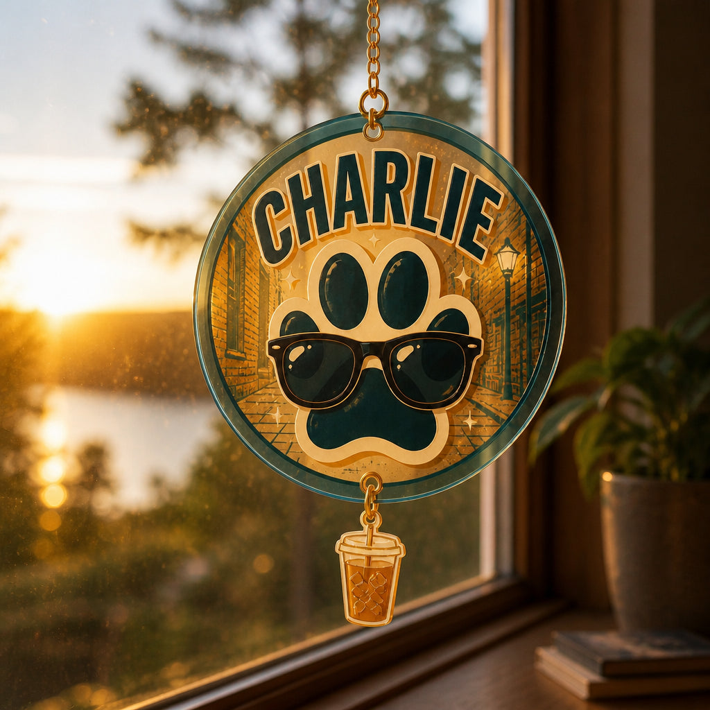 Cool Pet Club Campfire Mug — Custom Name - Personalized 1 Layered Suncatcher with Charm 34cf0eb6-98de-4939-a0df-5c63123a3f9a.jpg