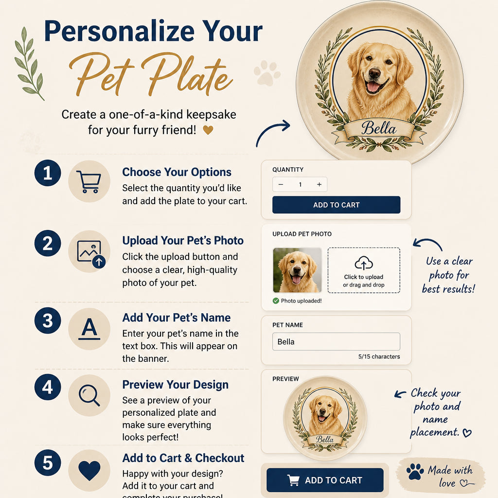 Personalized Pet Portrait Ceramic Plate – Custom Photo + Pet Name - Personalized Personalized Ceramic Plate 34d41b03-7bf1-40af-b66c-cd93edf30653.jpg