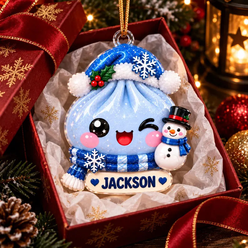 Personalized Christmas Dumpling Dim Sum Acrylic Ornament, Christmas Gift, Dumpling Lover Gift, Kids Christmas Gift 34e836fc-0c34-427f-9d56-9752685f3d8a-gop-2-.webp