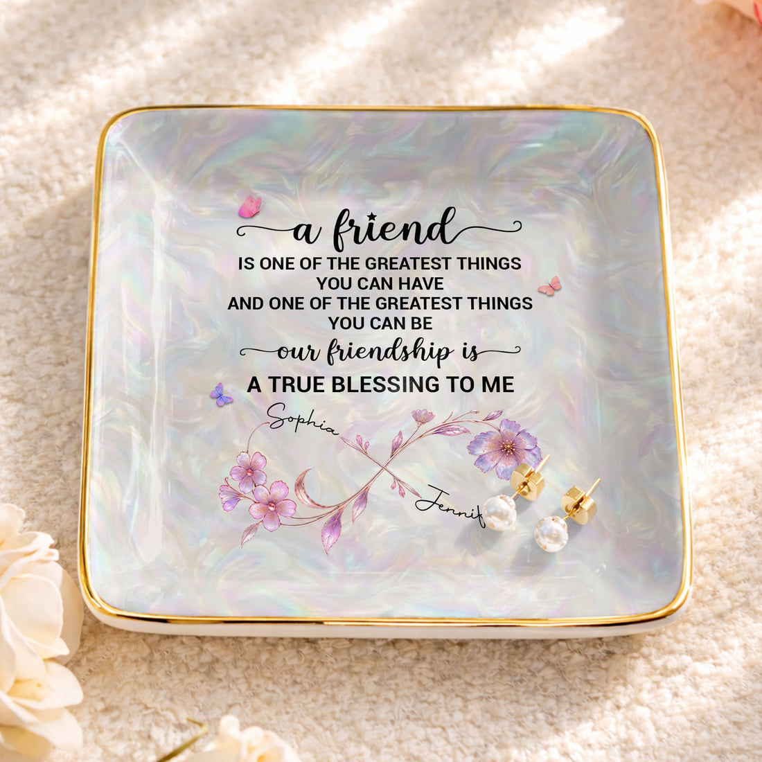 A Friend Is One Of The Greatest Things, Personalized Jewelry Dish, Gift For Bestie 34fa97fa-6781-4061-9790-424577df068b-banner-3.jpg