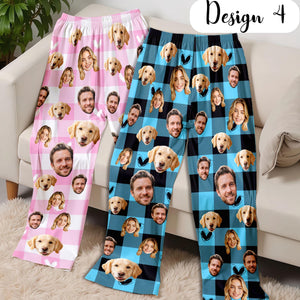Personalized Face Plaid Pajama Pants: Custom Pet Photo Loungewear, Couple Matching Pants 351d3c97-3e2d-4272-8192-6bc28d8be0fe-il_fullxfull.8570468880_dmub.jpg
