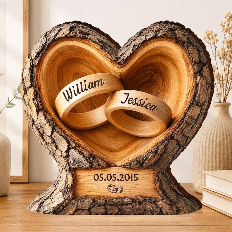 Personalized Interlocking Rings Wooden Plaque, Custom Names and Date, Wedding Anniversary Keepsake 35264af4-a9df-43df-a943-b8c8c12ff915-ghgh-6-.jpg