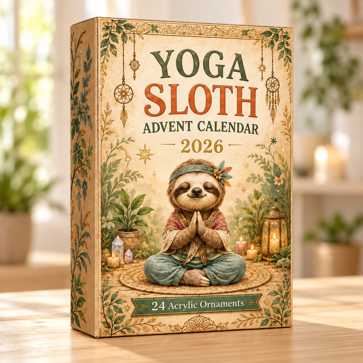 Yoga Sloth Advent Calendar 2026 - 24-Day Festive Countdown, Acrylic Charms Blind Box - Gift For Yoga Lovers 352ce57f-c169-4d40-8475-b67d3bf51f98-sloth-box.png