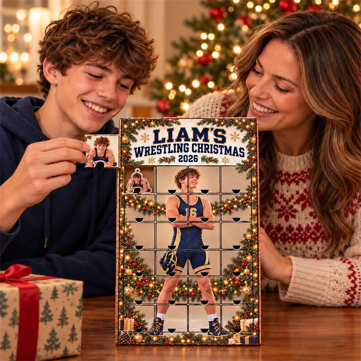 Personalized Wrestling Advent Calendar with 24 Custom Photo Acrylic Ornaments, Wrestler Christmas Gift for Athlete Family and Coach Keepsake 352d1592-84dc-4930-8c91-a610372eac79-il_fullxfull.8648812803_knhk.jpg