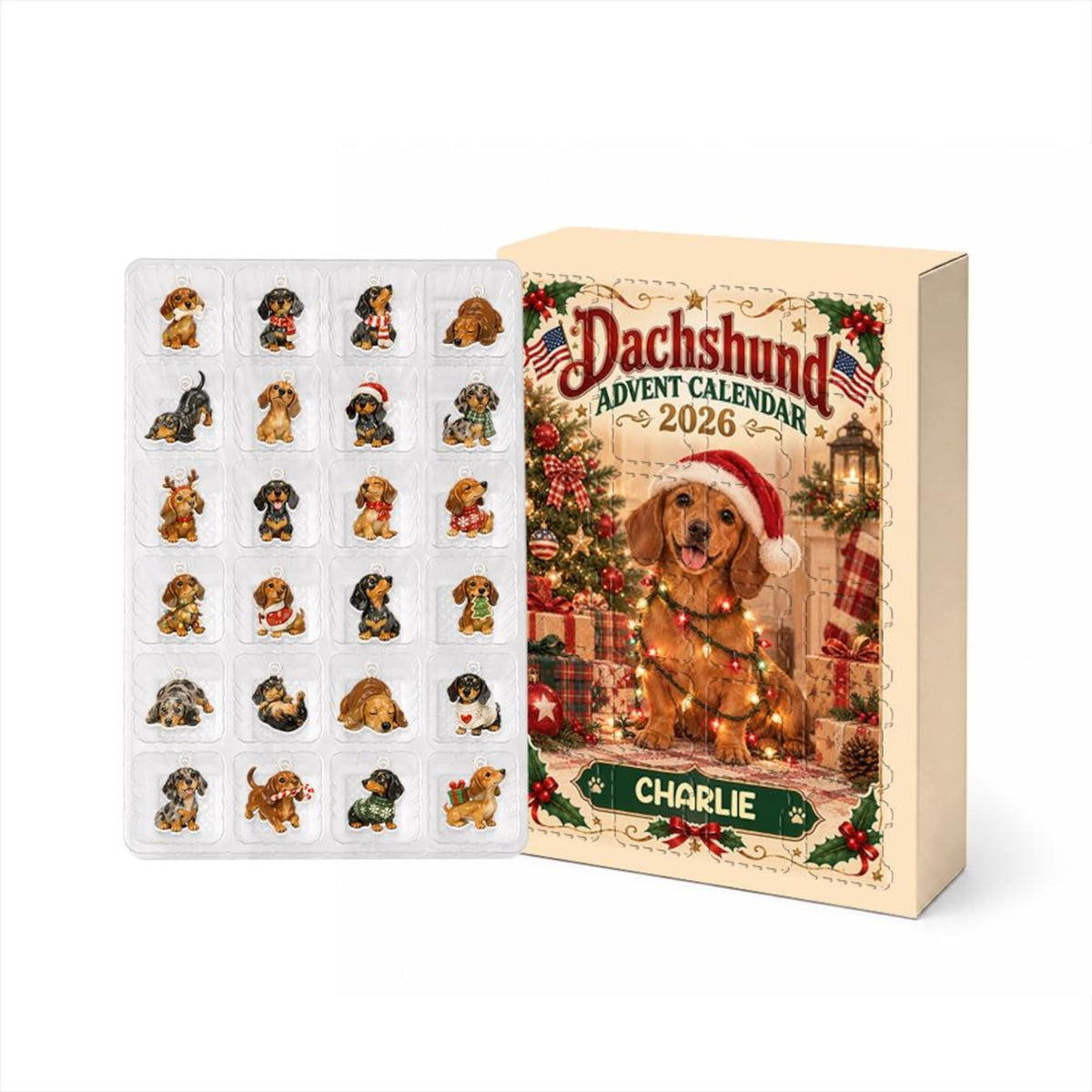 Personalized Dachshund Advent Calendar, 24 Acrylic Charms, Custom Dog Name, Holiday Countdown, Wiener Dog Lover Gift 352f7ad9-8c2d-4e9b-868b-799ec4eb5ca0-il_1588xN.8550212425_5esm.jpg