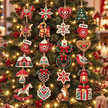 Scandinavian Christmas Advent Calendar, 24 Nordic Folk Ornaments, Swedish Holiday Decor, Dala Horse Gift, Christmas Countdown 3543db3e-2bb8-4658-987a-b1997aabaf11-fder.jpg