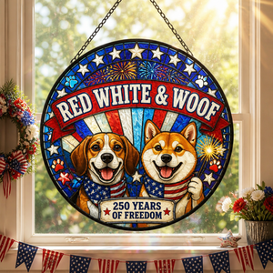 Red White & Woof — 250 Years Suncatcher - Suncatcher Stained Glass 3547d9d2-1602-47eb-ba28-e69825432cda.png