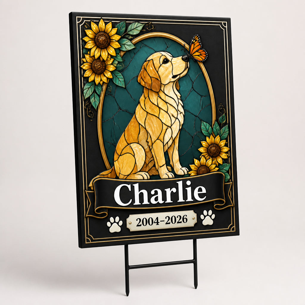 Stained-Glass Dog Memorial Yard Sign – Personalized Name & Years - Personalized Yard Sign 354d826b-ced1-4ef4-96c2-e8b1fe45f906.jpg