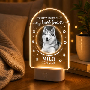 Pet Memorial Acrylic Night Light – You Left a Paw Print on My Heart - Personalized Acrylic Night Light 355ef568-8073-4bfa-8f90-10cd980bfbe5.jpg