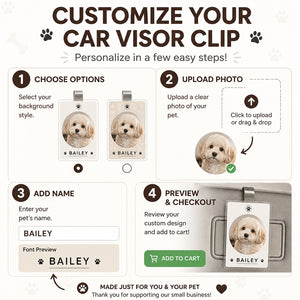 Custom Pet Photo Car Visor Clip – Name & Paw Print - Personalized Car Visor Clip 357ec8fe-f9c9-4b18-8817-0a984d2d8d27.jpg