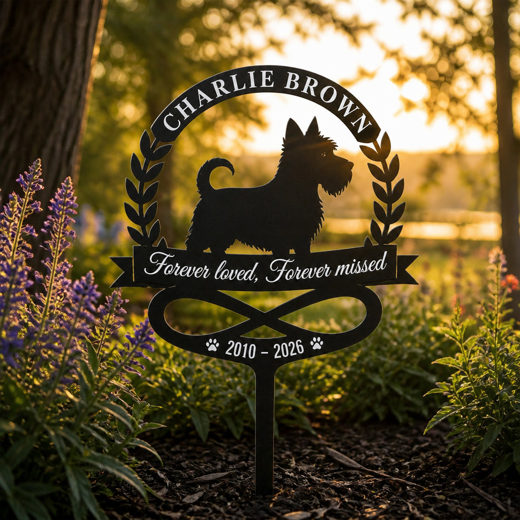 Pet Memorial Cut Metal Garden Sign – Name & Years – Forever loved, Forever missed - Personalized Cut Metal Sign UV Printed 3582e67a-a13e-4843-b8de-365ad9b1ded4.jpg