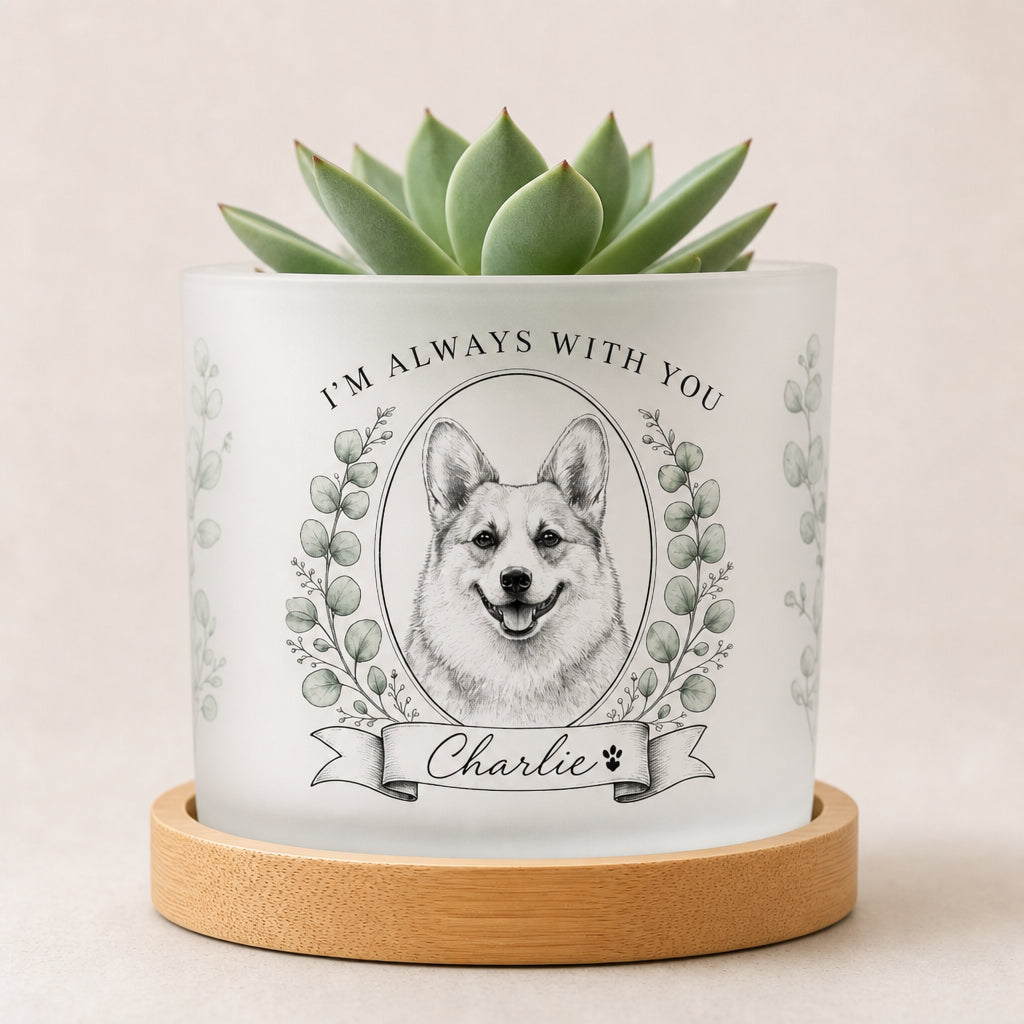 Custom Pet Portrait Planter – “I’m Always With You” - Personalized Mini Glass Plant Pot 3597d131-59be-4a7e-9774-70839ec354fb.jpg