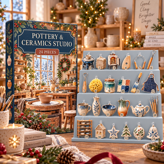 Pottery Advent Calendar, 24 Acrylic Ceramics Ornaments, Potter and Clay Artist Gift, Christmas Countdown Box 3599746a-52f8-4980-9328-f13c5913adb0-b0400f0f-aa14-4fc4-ac1d-fac983bbb304.png