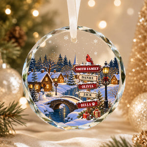 Personalized Family Christmas Ornament, Custom Member with Pet Names Ornament, Family Christmas Keepsake, Snowy Village Holiday Gift 2026 35a17179-6bd0-4ae9-a5f6-9878d5810754-4.jpg
