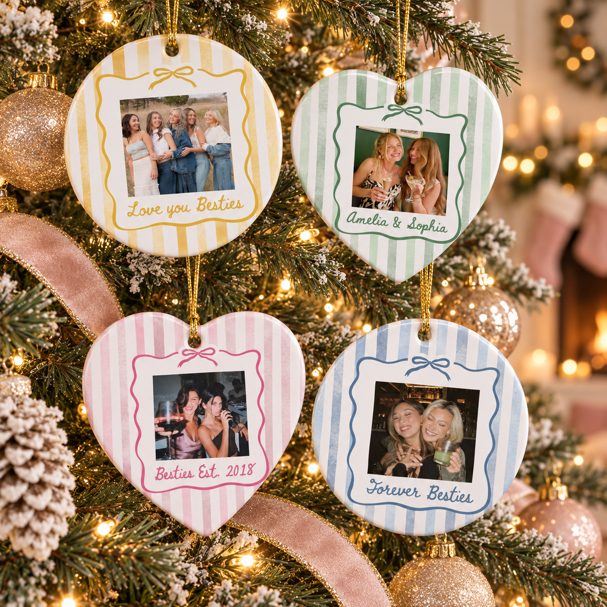 Personalized Photo Ornament, Friend Gift, Striped Friendship Keepsake 35b159fd-7c41-4f8d-89fd-d4d71c118626-banner-1.png
