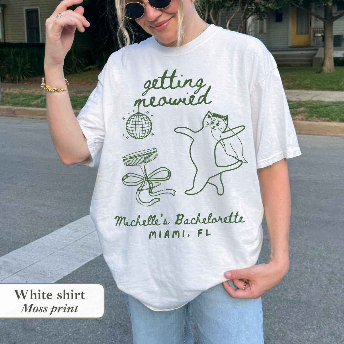 Getting Meowied Bachelorette Shirt: Funny Cat Lovers Bride Party Tee 35bd6b1f-dede-4424-9434-8d2260b6f3a9-6.jpg