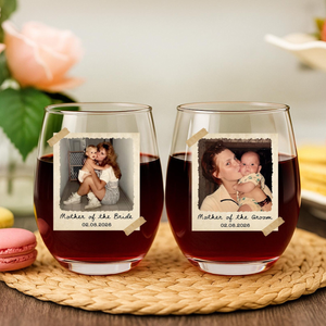 Custom Photo Mother of The Bride or Groom Gifts, Custom Picture Wine Glass Gift for MOB/MOG Wedding Favor Gift For Mom, Stemless Wine Glass 35d92f60-c79e-45a0-bc27-5285aa8b6518-6.png