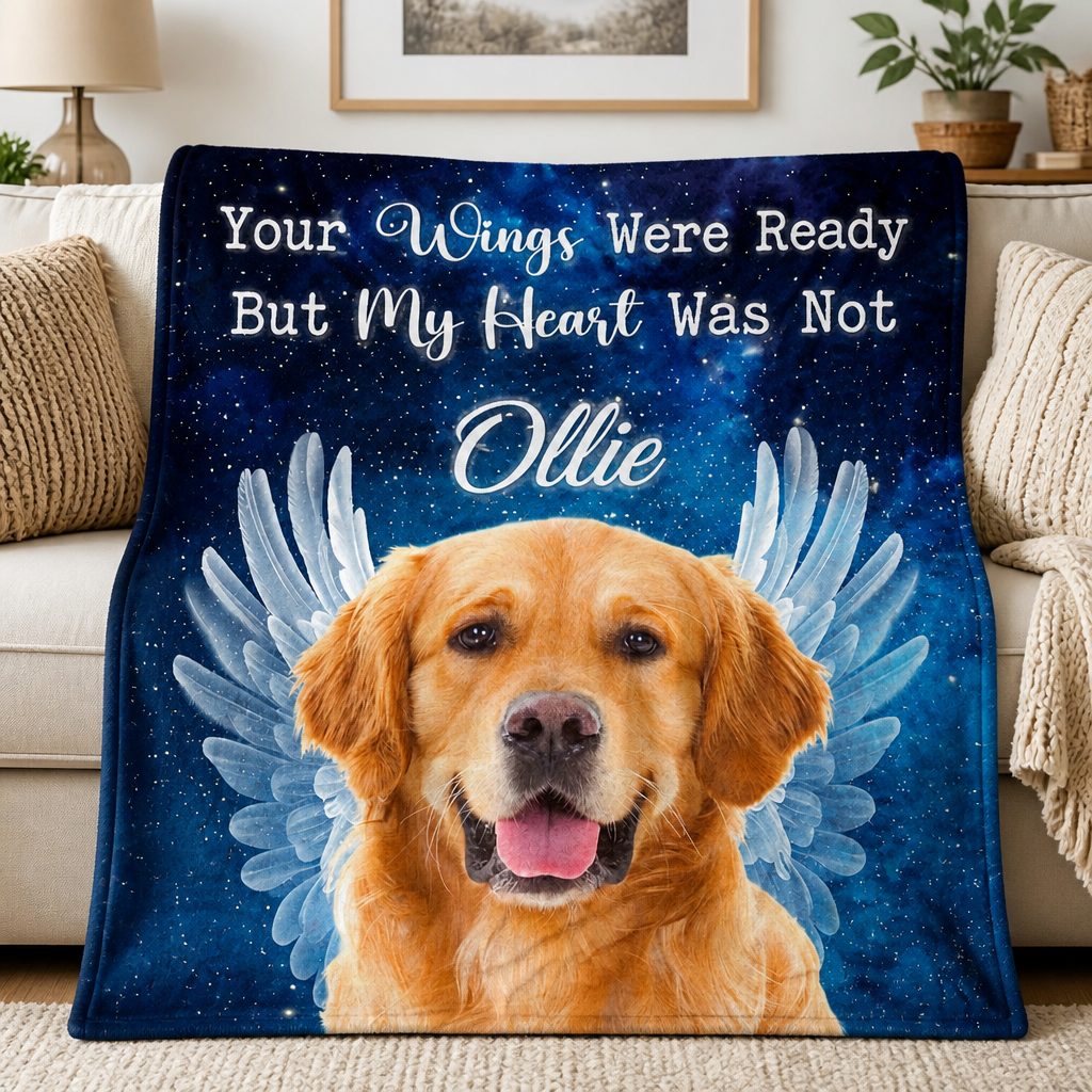 Pet Memorial Angel Wings Photo Blanket - Personalized Blanket 35e19e37-34ee-475d-8805-c798d5f6ed97.png