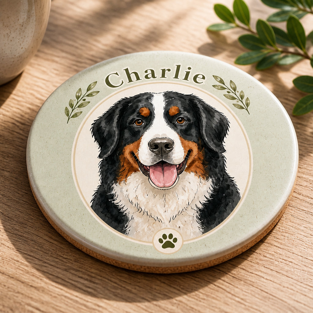 Custom Pet Portrait + Name Ceramic Coaster - Personalized Custom Ceramic Coasters 35f93ce5-5d06-4a43-828f-e49eb2d33e6b.jpg