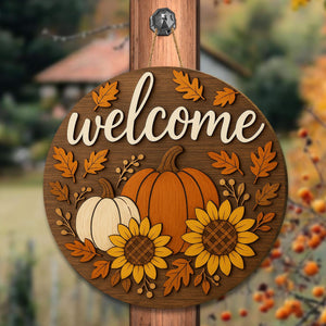 Welcome Fall Wooden Sign, 3D Pumpkin Sunflower Door Hanger, Rustic Autumn Wall Decor, Farmhouse Harvest Front Porch Sign 364d2156-5d4a-4ccb-b6f3-5a2c9e0842a1-banner-3.jpg