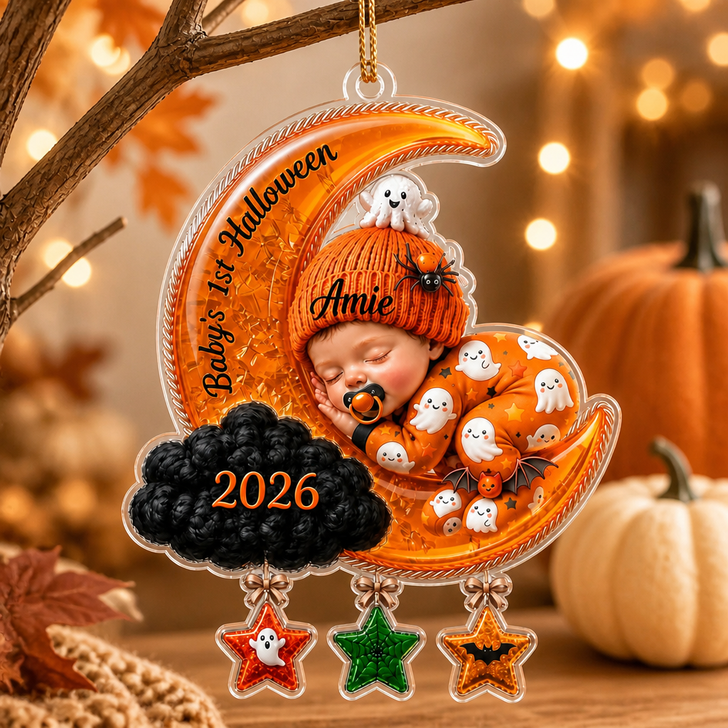 Baby's 1st Halloween Personalized Acrylic Ornament - Personalized Transparent Acrylic Ornament 365470b6-4ea7-4525-9580-ba8c62460e53.png