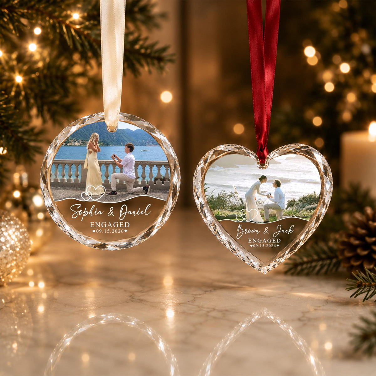 Custom Engagement Photo Ornament, Engagement Ornament, Couple Photo Engaged Ornament, Marriage Proposal Gift,Wedding Newlywed Photo Keepsake 3660ffab-4baf-4a87-b8b3-86dd02926515-12.jpg