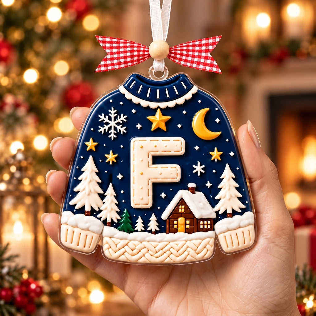 Personalized Initial Christmas Ornament 2026 – Festive Monogram Sweater Ornament, Custom Letter Christmas Tree Decor 366cc694-b2b0-49a1-87ea-f63947e0e745-mockup-slot-1-1790304557912.png