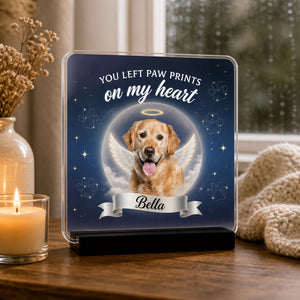 Pet Memorial Acrylic Plaque – You Left Paw Prints On My Heart (Photo + Name) - Personalized Acrylic Plaque 3684dc6f-da35-477b-9717-d09dcbbd5e46.jpg
