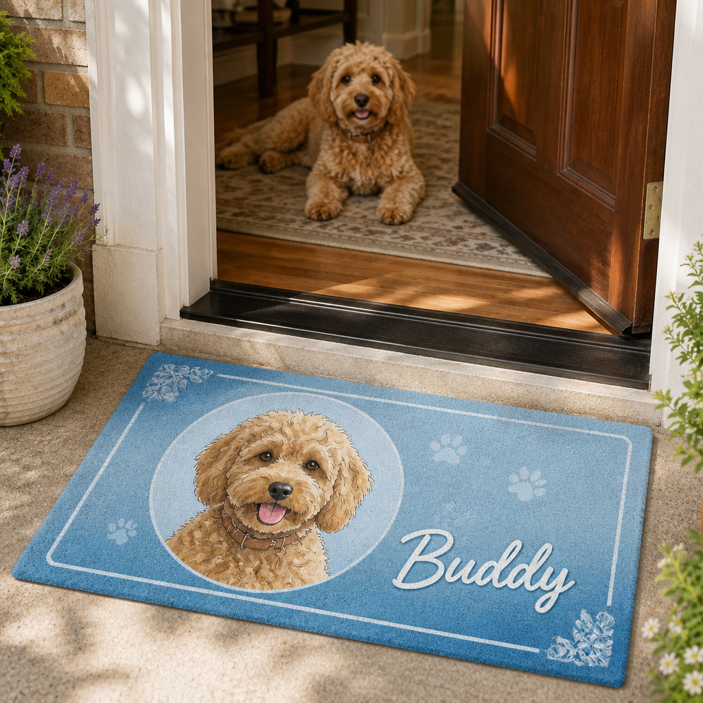 Personalized Cooling Pet Doormat – Watercolor Pet Portrait & Name - Personalized Doormat 368ea656-c1b9-46cb-863f-33e9fe4dfcc4.png