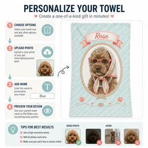 Custom Pet Portrait Vintage Cameo Towel - Personalized Sport Towel 36934f71-bddd-42a1-b2e3-bc21bbd878ba.jpg
