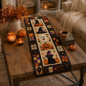 Halloween Quilted Table Runner, Pumpkin and Black Cat Fall Table Runner, Autumn Farmhouse Table Decor, Halloween Table Decor 36a29578-e681-4a90-ad22-48b1acc642db-2.png