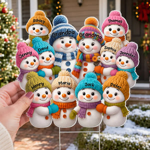 Christmas Snowman Grandpa Grandma Grandparents Grandkids - Personalized Yard Sign - Christmas Decor For Grandparents 36b41b0c-5802-4687-b2b1-2b7cab1d1f62-4.webp