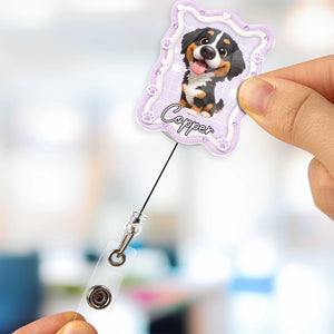 Pet Portrait From Photo - Personalized Acrylic Badge Reel - Gift For Per Lovers 36cc4b80-7e39-4536-aece-8f70eb432782-5.webp