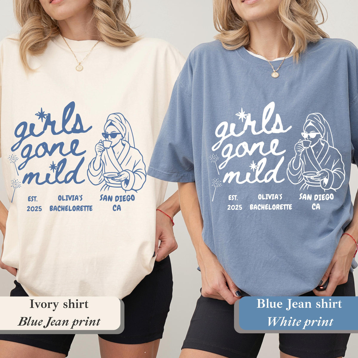 Girls Gone Mild Custom Bachelorette Shirt Spa Party PJS Weekend Girls Night 36de51dc-5e4f-414c-987d-b85184007a26-5.jpg