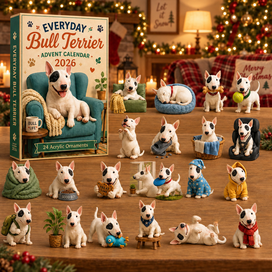 Bull Terrier Advent Calendar 2026, 24 Acrylic Dog Charms, Christmas Countdown Ornament Set, Bull Terrier Lover Holiday Gift 36df8f16-df78-45ec-b540-440c8218504d-y2.png