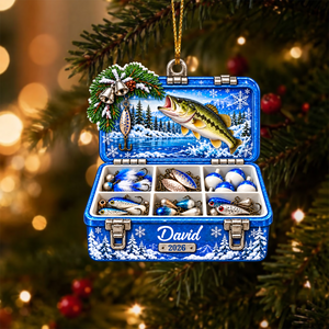 Christmas Fishing Tackle Box 3D Ornament For Fisherman, Dad Fishing - Personalized Ornament - Real 3D Raised Ornament 36e12b2e-96e9-487b-a48f-977af8d7e80d-1-13-.png