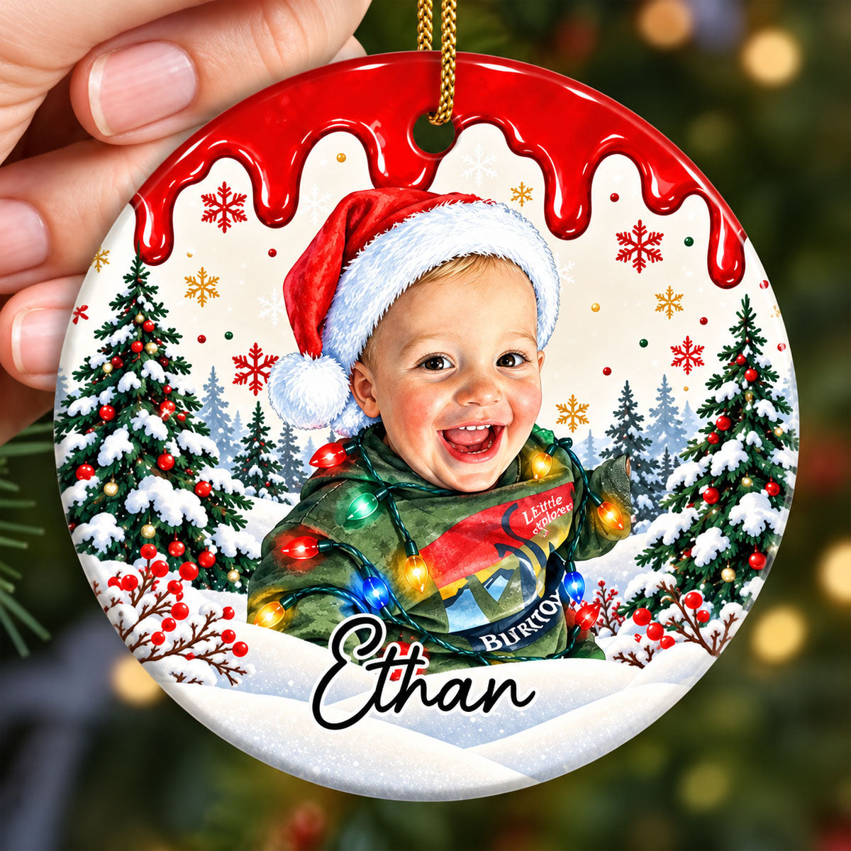 Custom Photo Christmas Portrait Gifts - Personalized Christmas Ornament - Little Hearts Full Of Joy 36edcce6-1222-4f49-8b0c-6ae0bd4c3c3f-banner-1.jpg