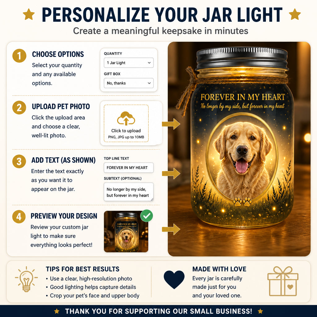 Pet Memorial Mason Jar Light – Forever In My Heart (Photo Upload) - Personalized Mason Jar Light 36f53aa7-03af-4972-9261-b99bdd0d0004.jpg