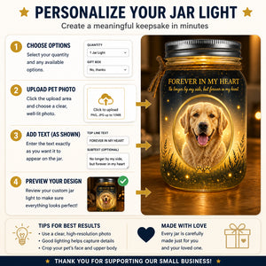 Pet Memorial Mason Jar Light – Forever In My Heart (Photo Upload) - Personalized Mason Jar Light 36f53aa7-03af-4972-9261-b99bdd0d0004.jpg