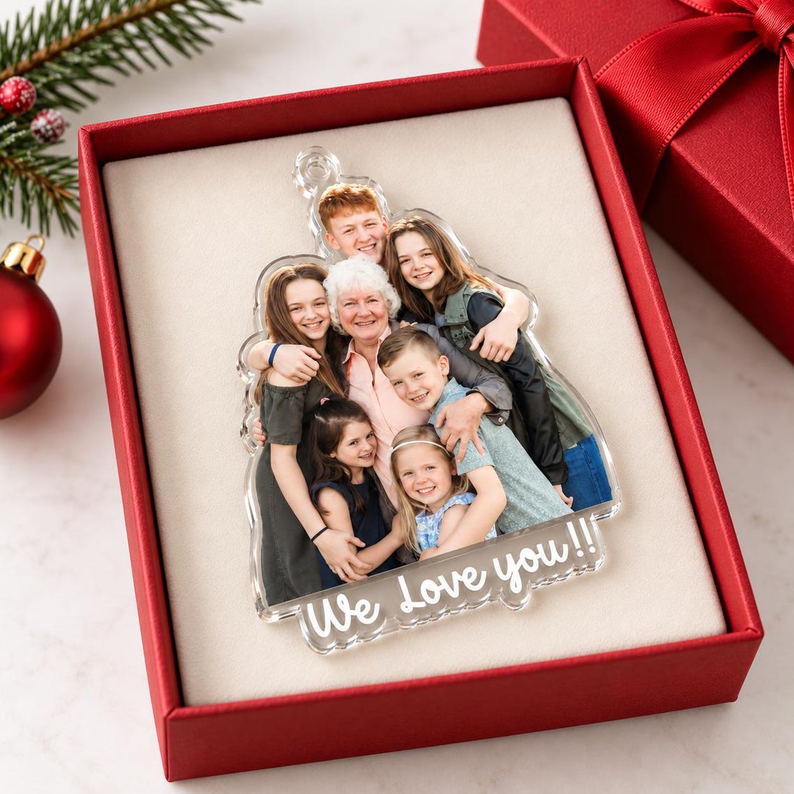 Personalized Acrylic Cutout Photo Ornament, Custom Family Photo Ornament, Any Picture Ornament, Large Family Portrait Christmas Keepsake 37023115-f9f5-4bc9-a7d5-c0dc9a993691-7.jpg
